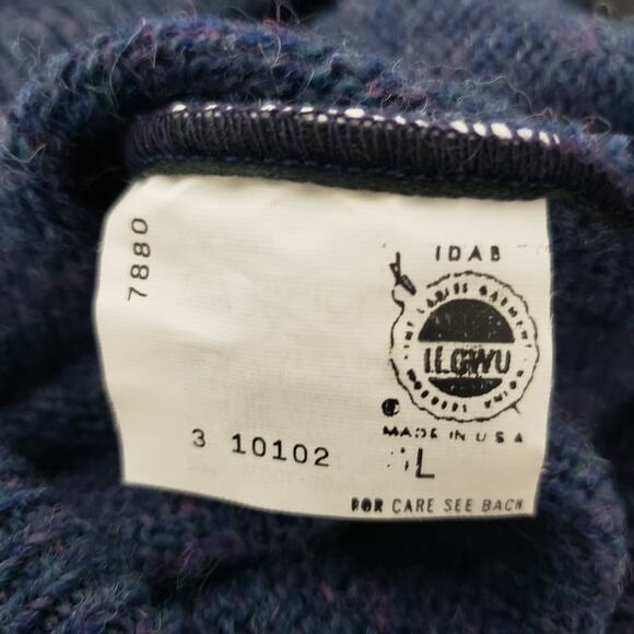 Vintage Robert Bruce Union Made in USA V-neck Sweater Wool Blend M/L - Picture 10 of 11